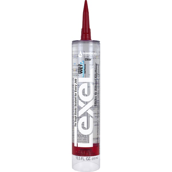Lexel Caulk, 10.5 oz, Clear 13010 Zoro